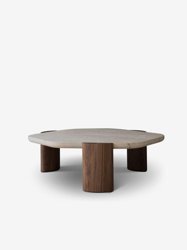 Collection Particuliere LOB Low Table by Christophe Delcourt for Collection Particuliere Furniture New Tables 43.3” L x 39.3” W x 13.7” H / Walnut / Wood