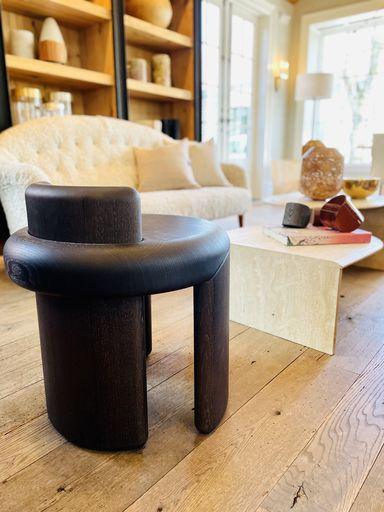 Delcourt Kafa Stool Grey Patinated Oak