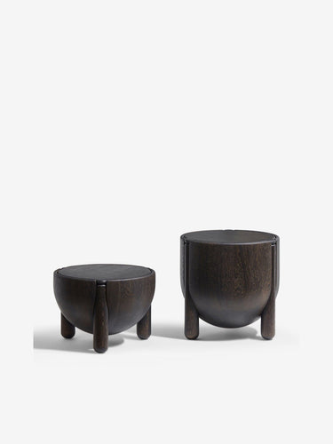 Luca Erba Small HAN Container in Stained Oak by Collection Particuliere - MONC XIII