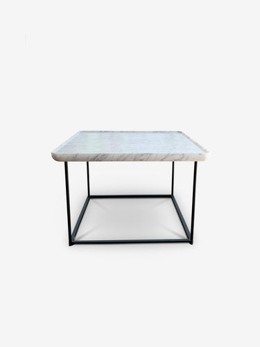 Cassina Luca Nichetto 381 Torei Square Table in Marble by Cassina Furniture New Tables 24” SQ x 16.1” H / White Carrera / Marble