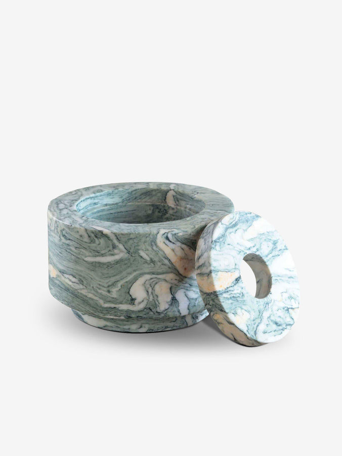 Marble Bowl in Verde Cipollino Marble