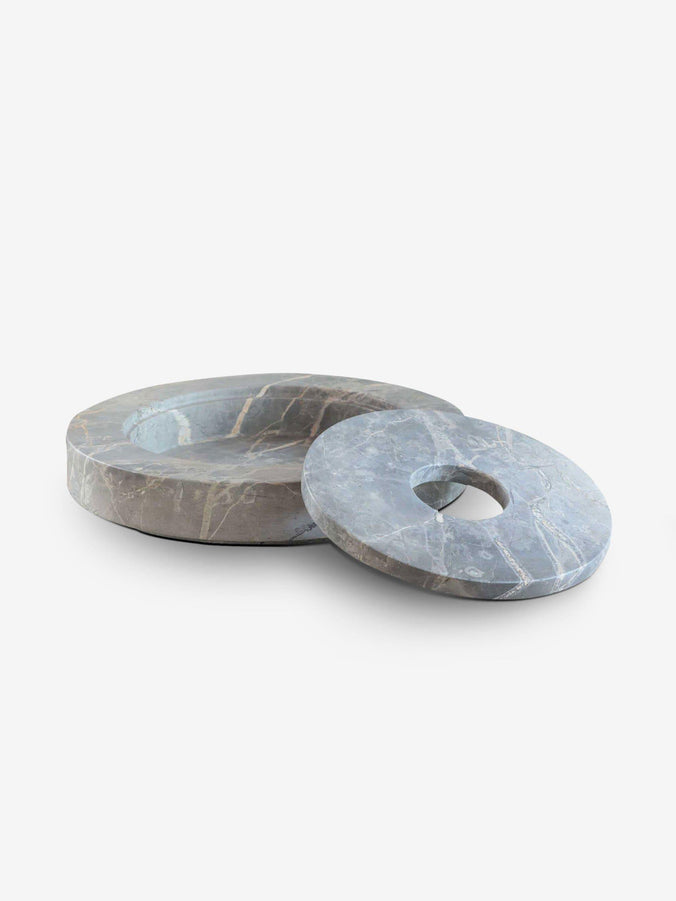 Marble Plate in Grigio Antico Marble