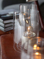 Deborah Ehrlich Medium Hurricane Lantern with Brushed Sterling Silver Candle Holder by Deborah Ehrlich Tabletop New Decorative Default