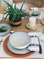Luna Ceramics Studio Medium Plate in Chalk by Luna Ceramics Tabletop New Dinnerware Plate / White / Stoneware