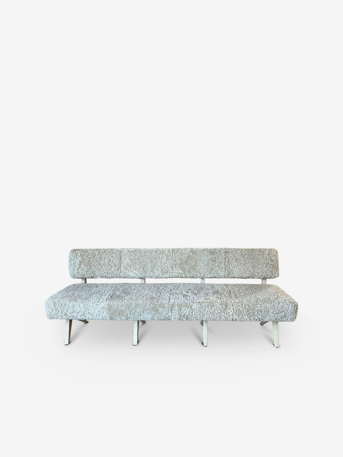 Metropole 8' Bench with Shearling by MONC XIII