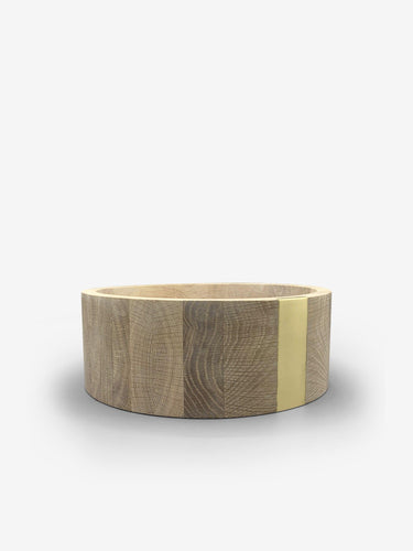 The Wooden Palate MOD Bowl with Solid Brass Inlay by The Wooden Palate Kitchen Accessories New Misc.