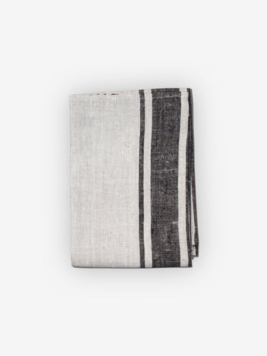 MONC XIII Nizza Large Towel by MONC XIII Textiles New Towels and Bath Sheets Black and Natural