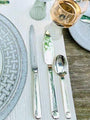 Puiforcat Normandie Tea Spoon in Silver Plate by Puiforcat Tabletop New Cutlery Spoon / Silver / Steel