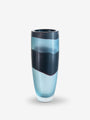 Arcade Murano Oro Preto A Glass Vase by Arcade Home Accessories New Vessels 20" H x 7.5" W / Grey Ocean / Glass