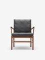 Carl Hansen OW149 Colonial Chair by Ole Wanscher for Carl Hansen Furniture New Seating 25.6" W x 26.8" D x 33.5" H x 18" Seat Height / Black / Wood