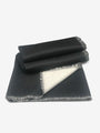 Alonpi Panama Plain Color Throw by Alonpi Textiles New Pillows and Throws 77" L x 57" W / Black and Grey / Cashmere