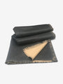 Alonpi Panama Plain Color Throw by Alonpi Textiles New Pillows and Throws 77" L x 57" W / Charcoal and Vicuna / Cashmere