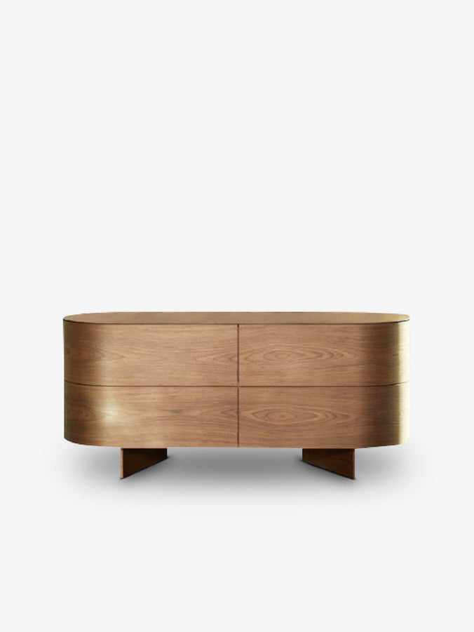 Patricia Urquiola Rondos 4 Drawers in American Walnut by Cassina