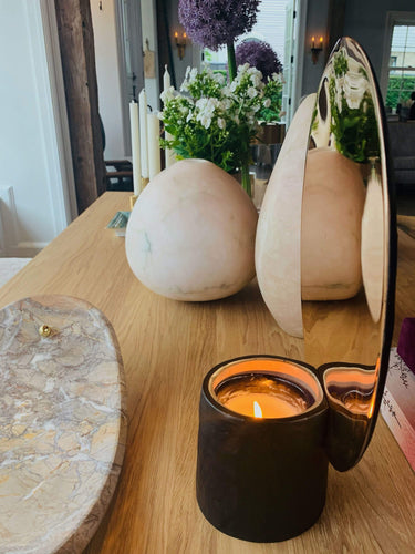 Collection Particuliere Peacock Candle Holder by Dan Yeffet for Collection Particuliere Home Accessories New Vessels 12.5” W x 15.7” H / Bronze / Metal