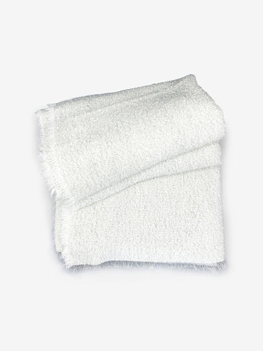 Alonpi Peaks Throw by Alonpi Textiles New Pillows and Throws Default / Warm White / cashmere