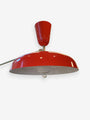 Sammode Pierre Guariche G1 Wall Lamp by Sammode Lighting New 45” L x 13.7” W x 26” H / Vermillion Red / Metal