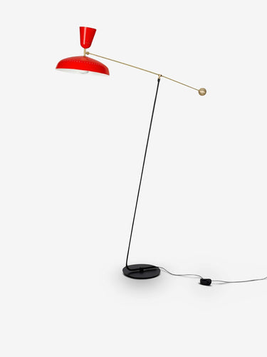 Sammode Pierre Guariche Large G1 Floor Lamp by Sammode Lighting New 45” L x 17” W x 68” H / Vermilion Red / Metal