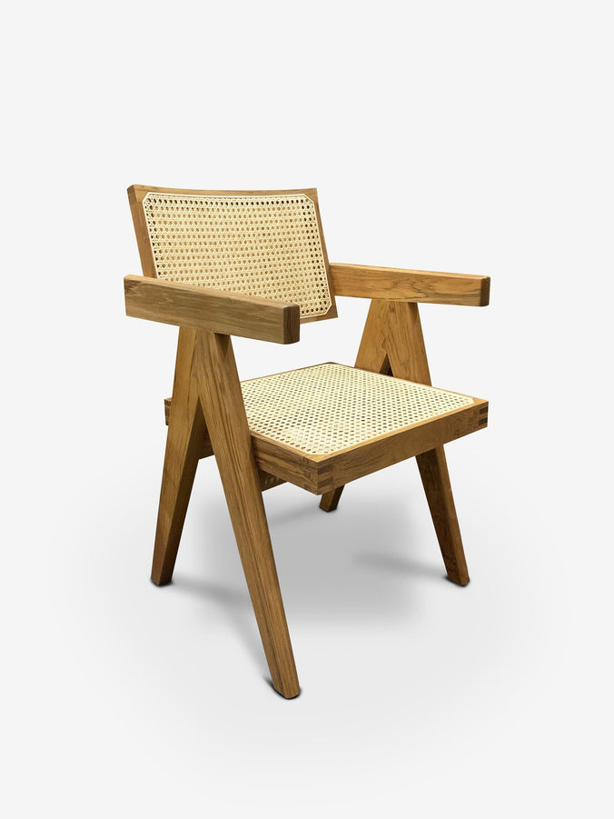 Pierre Jeanneret 1955 Capitol Complex Office Chair in Teak by Cassina