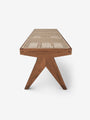 Cassina Pierre Jeanneret 1958 Civil Bench in Teak by Cassina Furniture New Seating 52.2” L x 17.7” D x 16.5” H / natural / wood