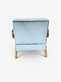 Cassina Pierre Jeanneret 1960 Capitol Complex Armchair in Teak with Carta di Zucchero Fabric by Cassina Furniture New Seating 27.2” W x 29” H x 28" D x 14.7” Seat Height / Carta di Zucchero / Polycrylic