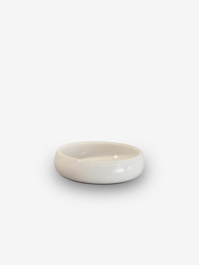 Plain Porcelain Simple Flat Bowl