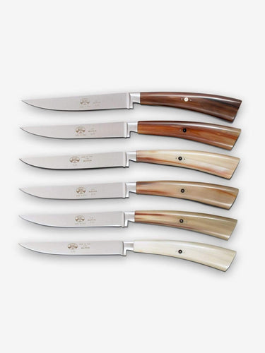 Berti Plenum Steak Knife Set in Ox Horn by Berti Kitchen Accessories New Kitchen Knives