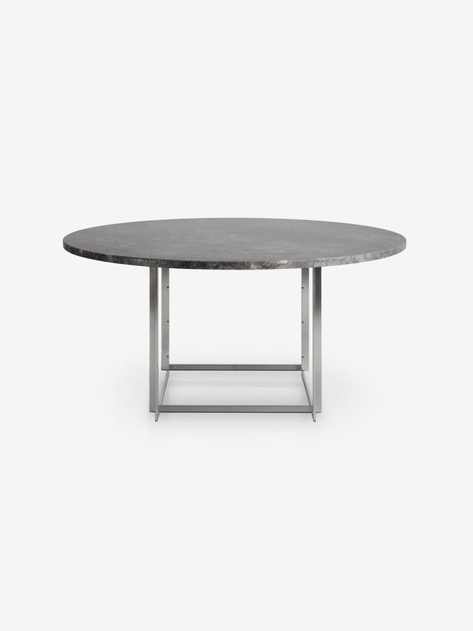 Poul Kjaerholm PK54 Circulare Table in Grey Brown Honed by Fritz Hansen