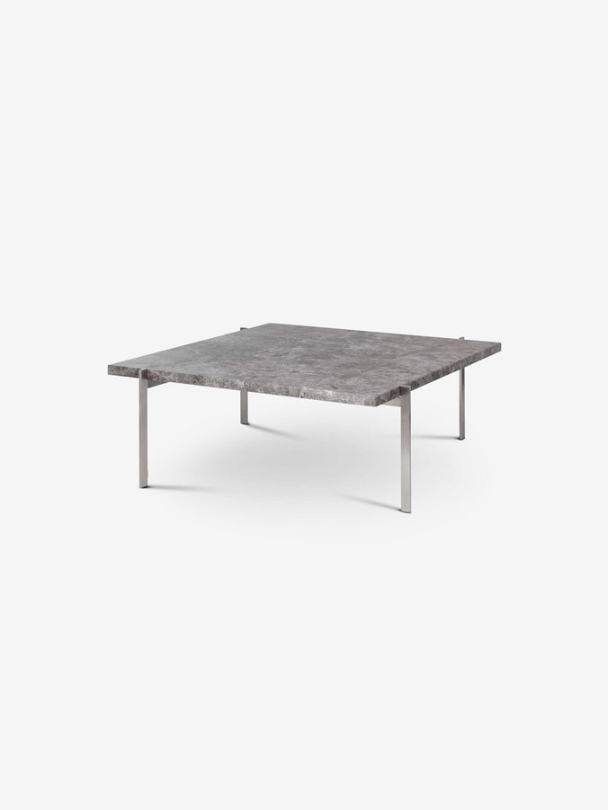 Poul Kjaerholm PK61 Coffee Table in Grey Marble by Fritz Hansen