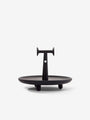 Cassina Reaction Poetique Centerpiece with Handle by Jaime Hayon for Cassina Home Accessories New Trays and Boxes 11.8" Diameter x 9.1" H / Black / Wood