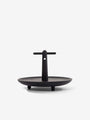 Cassina Reaction Poetique Centerpiece with Handle by Jaime Hayon for Cassina Home Accessories New Trays and Boxes 15" Diameter x 10.6" H / Black / Wood