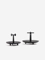 Cassina Reaction Poetique Centerpiece with Handle by Jaime Hayon for Cassina Home Accessories New Trays and Boxes 11.8" Diameter x 9.1" H / Black / Wood