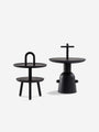 Cassina Reaction Poetique High Loop Low Table 07 by Jaime Hayon for Cassina Furniture New Tables 15.7" Diameter x 22" H / Black / Wood