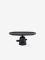 Cassina Reaction Poetique Oval Centerpiece by Jaime Hayon for Cassina Home Accessories New Trays and Boxes 14.2" W x 5.9" D x 7.1" H / Black / Wood