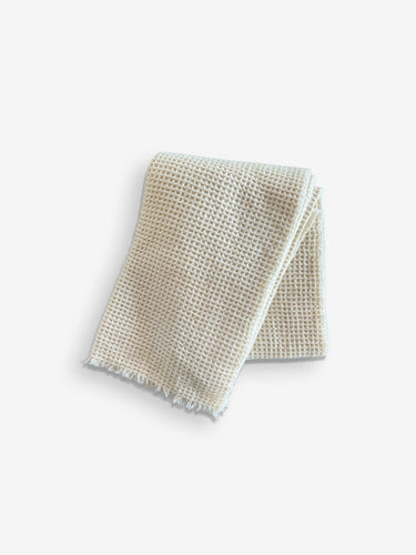 Sasha Waffle Throw in Cream by Alonpi - MONC XIII