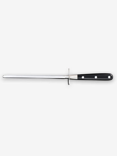 Berti Sharpening Steel by Berti with Wood Block Kitchen Accessories New Kitchen Knives Black Lucite / Total Length: 13.4