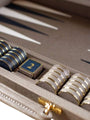 Geoffrey Parker Slate with White and Blue Leather Backgammon Board by Geoffrey Parker Home Accessories New Games Default
