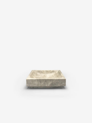 Michael Verheyden Small Square Marble Tray by Michael Verheyden Home Accessories New Vessels Emperador Grey / 6” L x 6” W x 1.5” H