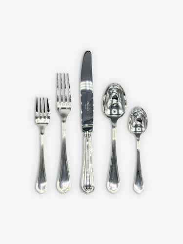 Christofle Spatours Dinner Fork in Silver Plate by Christofle Tabletop New Cutlery