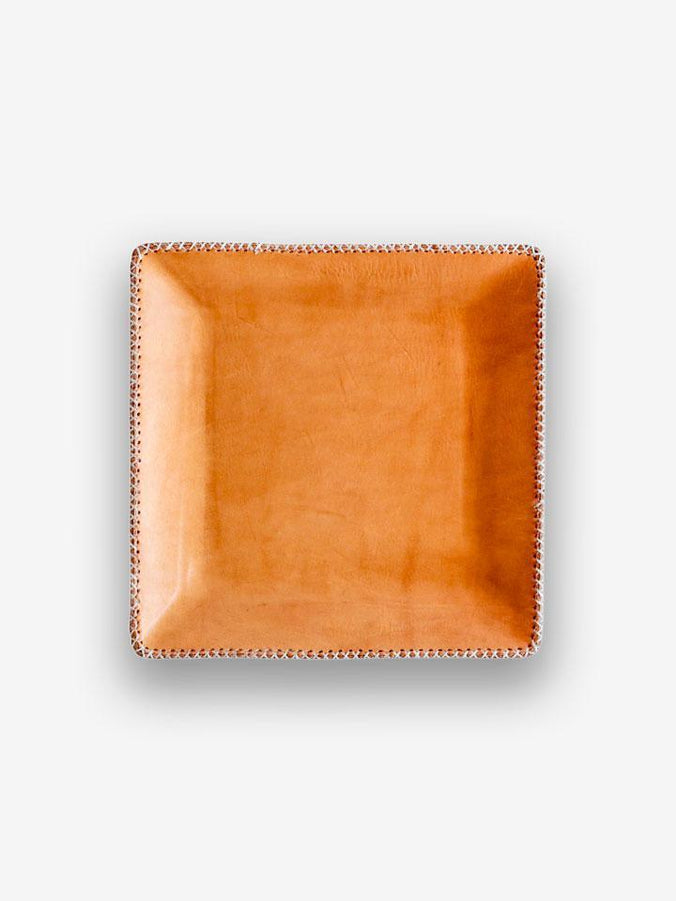 Square Leather Tray by Sol y Luna