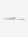 Berti Straight Paring Knife by Berti with Wood Block Kitchen Accessories New Kitchen Knives White Lucite / Total Length: 9" Blade Length: 4.3" / Steel