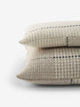 Teixidors Temps Off-White & Light Grey Pillow by Teixidors Textiles New Pillows and Throws 20” x 20” / Off-White / Merino Wool