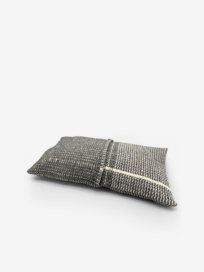 Time Dark Grey Pillow by Teixidors