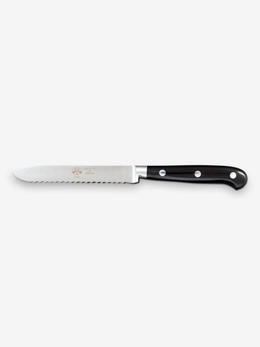 Berti Tomato Knife by Berti with Wood Block Kitchen Accessories New Kitchen Knives Black Lucite / Total Length: 9