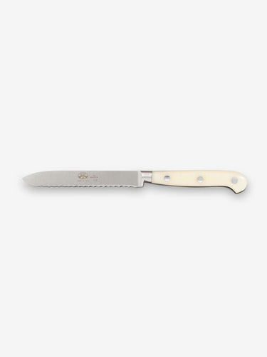Berti Tomato Knife by Berti with Wood Block Kitchen Accessories New Kitchen Knives White Lucite / Total Length: 9