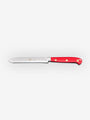 Berti Tomato Knife by Berti with Wood Block Kitchen Accessories New Kitchen Knives Red Lucite / Total Length: 9" Blade Length: 4.7" / Steel