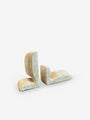 Travertine Marble SLO Bookends by Christophe Delcourt for Collection Particulaire - MONC XIII