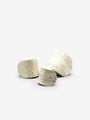 Collection Particuliere Travertine Paperweights by Dessuant Bone for Collection Particuliere Home Accessories New Vessels 3” - 3.5” - 4.3” / White / Travertine
