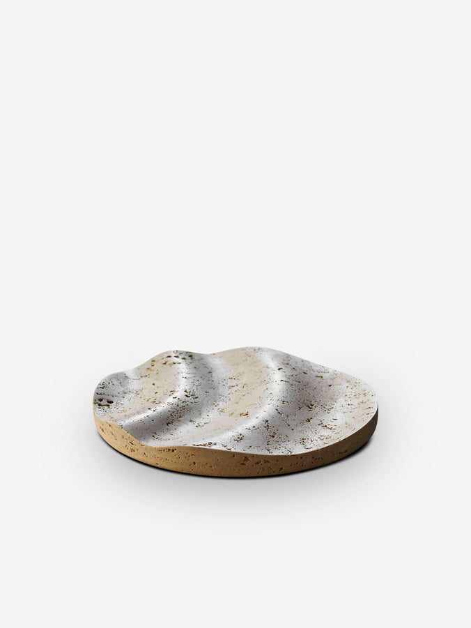 Travertine Ripple Fruitbowl by Dan Yeffet for Collection Particuliere