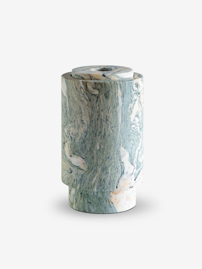 Vase in Verde Cipollino Marble
