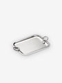 Christofle Vertigo Tray Small with Handles in Silver Plate by Christofle Kitchen Accessories New Silver